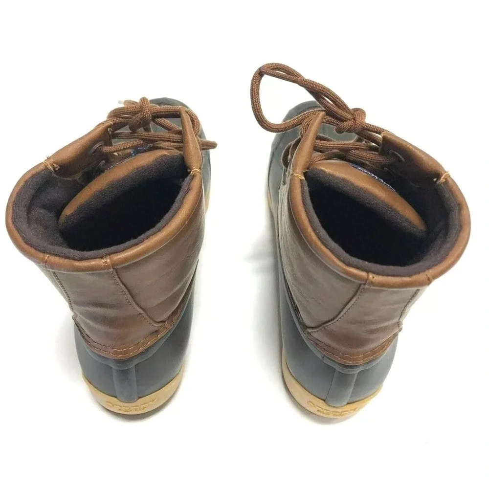 Sperry Big Kids’ Port Brown Waterproof Winter Boots, Boys’ Size 4 M